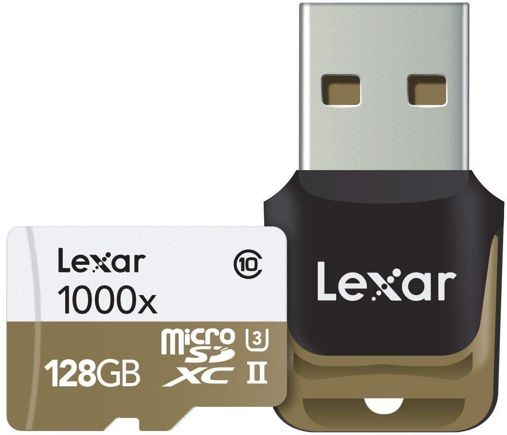 Lexar Professional 128GB 100x microSDXC UHS-II U3 C10 V60 Memory Card - 150MB/s LSDMI128CBAP1000R