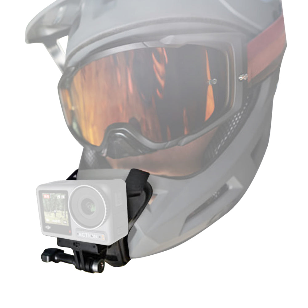 DJI Motorcycle Helmet Chin Mount Strap with Locking Screw for Action 2 and Osmo Action 3 Sports Camera