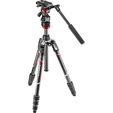 Manfrotto MVKBFRTC-LIVE Befree Live Carbon Fiber Video Tripod Kit with Twist Leg Locks