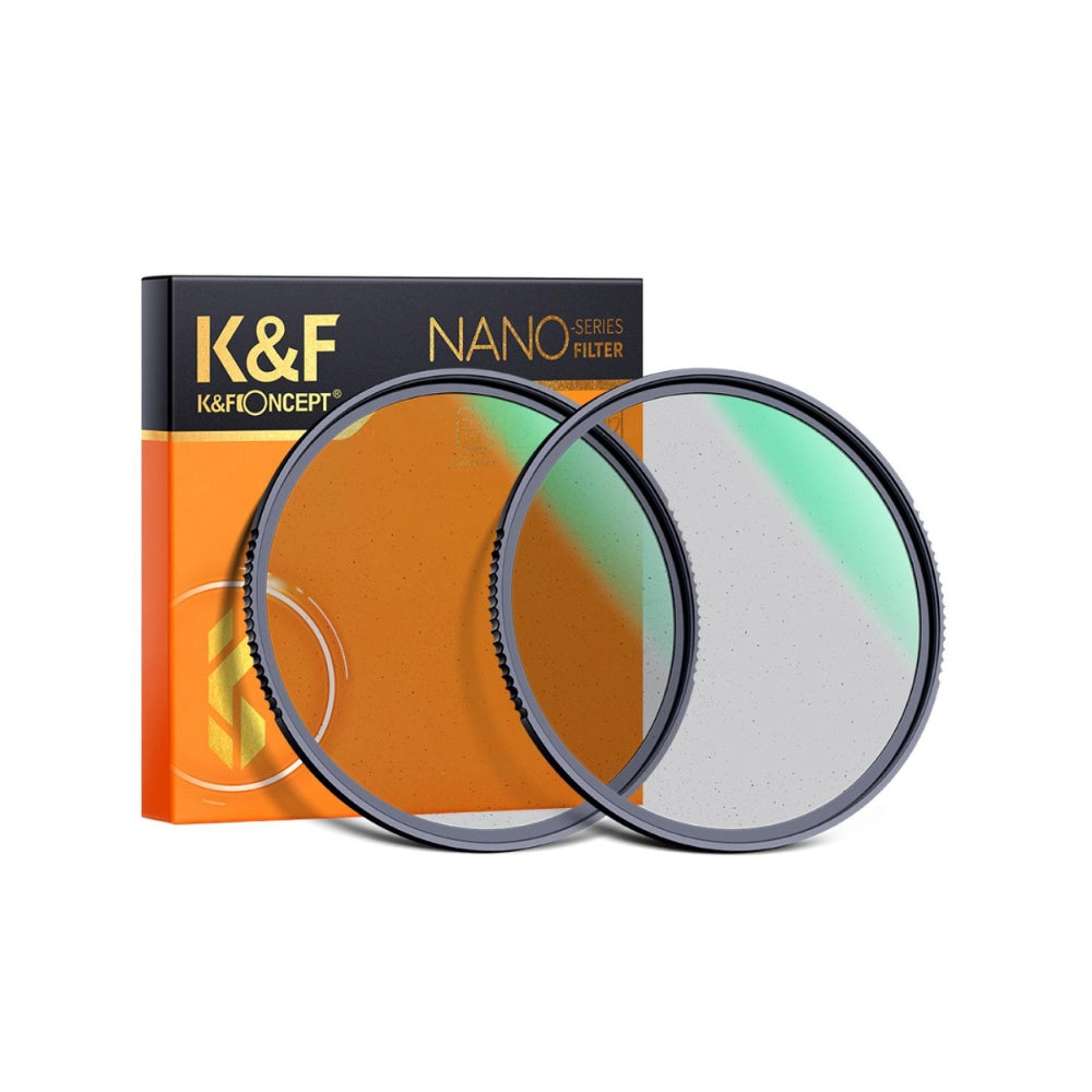 K&F Concept Nano-X Series 1/4 & 1/8 Density Black Diffusion Lens Filter Kit with Dream Cinematic Effect & Multilayer Coatings for DSLR and Mirrorless Camera 49mm, 52mm, 55mm, 58mm, 62mm, 67mm, 72mm, 77mm, 82mm