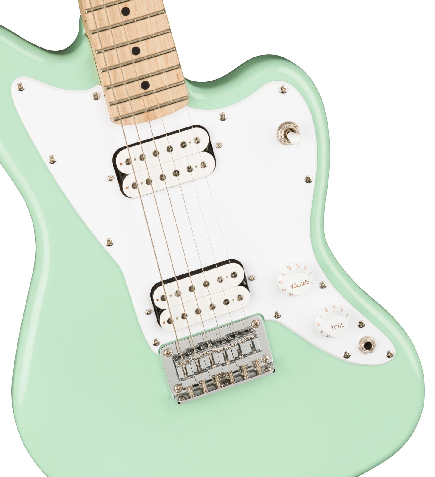 Squier by Fender Mini Jazzmaster HH Electric Guitar SQ MINI JAZZMASTER HH LRL with Maple Fingerboard 2 Humbucking Pickups (3 Colors)