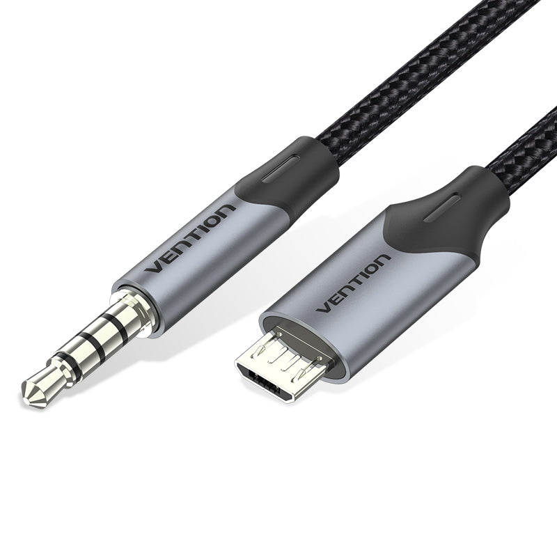 Vention Micro USB to TRRS 3.5mm Male to Male Audio Cable for Android and PC (2M) | BDGBH