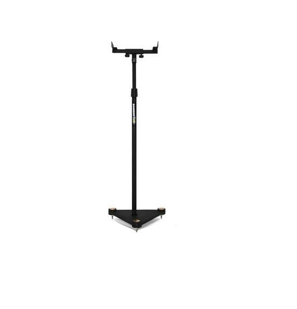 Samson MS100 Studio Monitor Stands Pair with Adjustable up to 4" Height, Triangular Metal Base for Concerts and Recordings