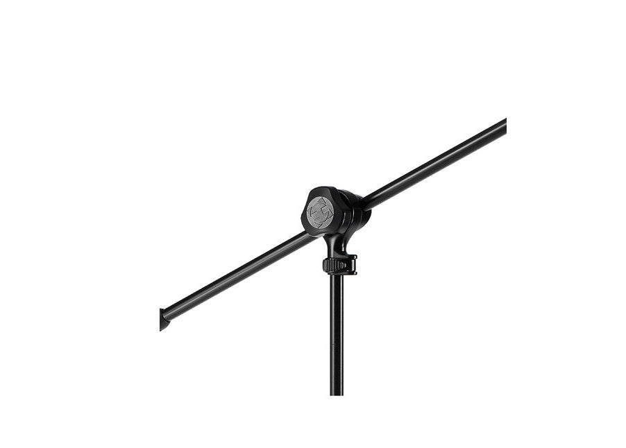 Hercules Quick-Turn Tripod Microphone Stand (Stage Series) with 2-in-1 Boom Clamp, Adjustable Height and Foldable Legs Features (MS432B)