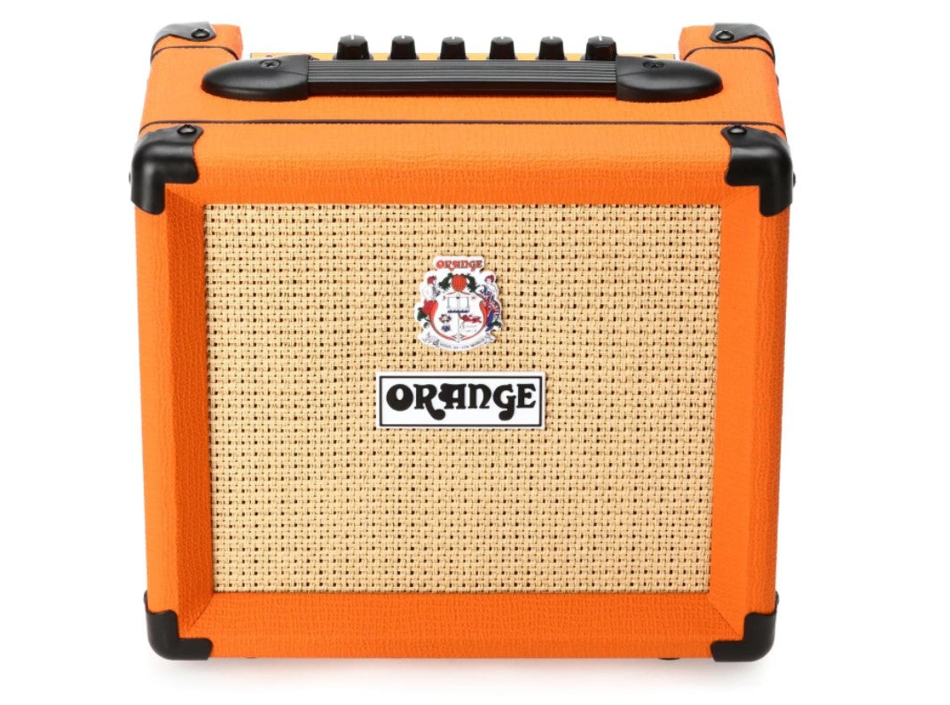 Orange Amps Crush 12 Watts Guitar Combo Amplifier with Active 3 Band EQ and CabSim-Loaded Headphone Output for Electric Guitars (Black, Orange)