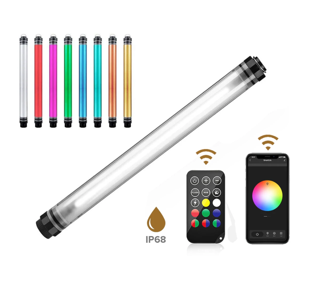 Luxceo P7RGB Pro Bluetooth Waterproof Video Light with 8 Lighting Modes and App Intelligent Control