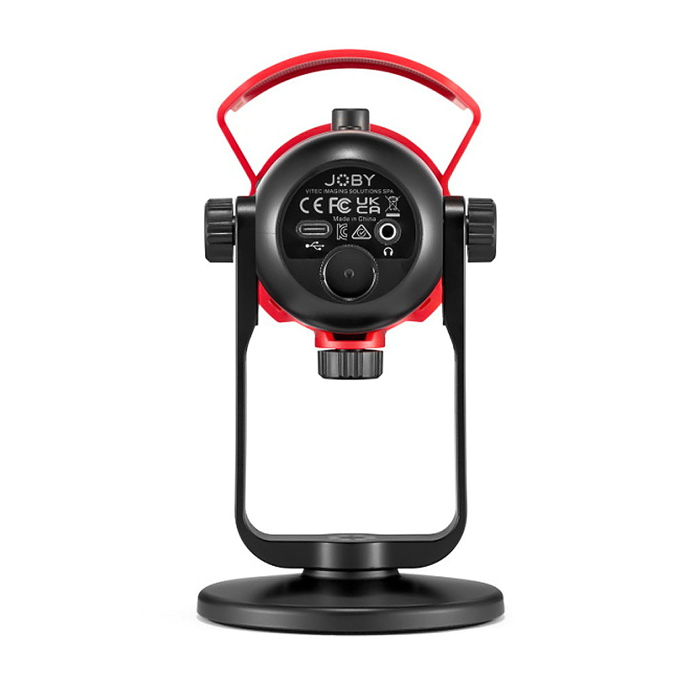 JOBY Wavo POD Omnidirectional USB Desktop Condenser Microphone with LED Indicators, On-Board Controls, USB Type-C and 3.5mm Headphones Output for Streaming and Podcast | 1775