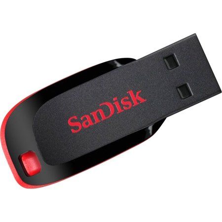 SanDisk Cruzer Blade 16GB USB 2.0 Flash Drive (BLACK, BLUE, GREEN, PINK, WHITE)