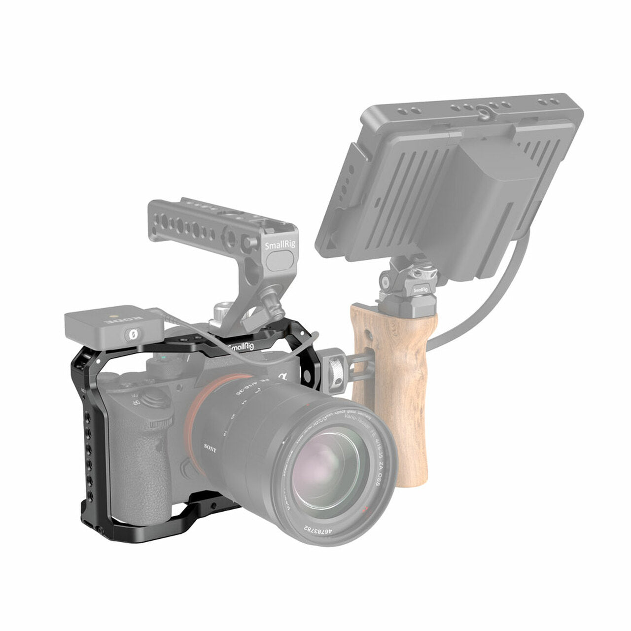 SmallRig Lightweight Camera Cage with ARRI-Style Accessory Mount for Sony A7 III A7R III A9 Cameras | Model - 2918