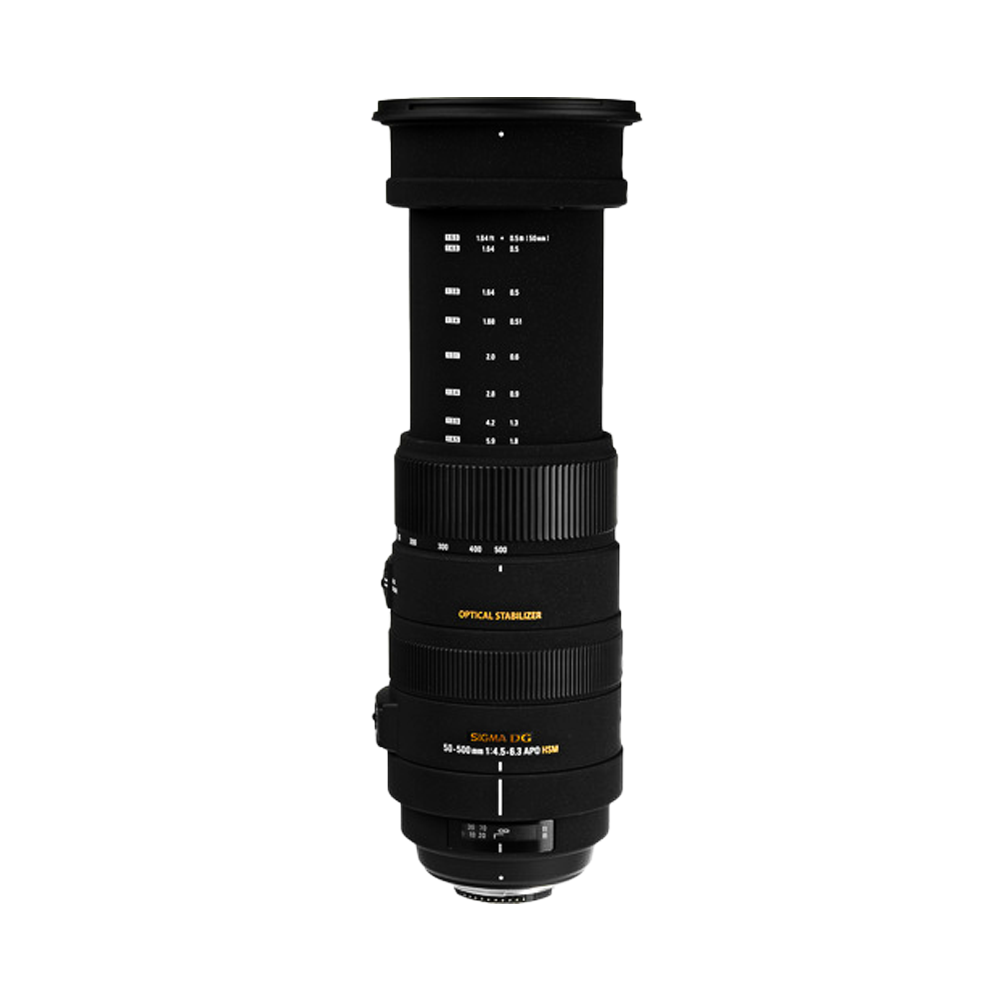 Sigma 50-500mm f/4.5-6.3 APO DG OS HSM Ultra Telephoto Zoom Lens for Nikon DSLR Cameras | 738306
