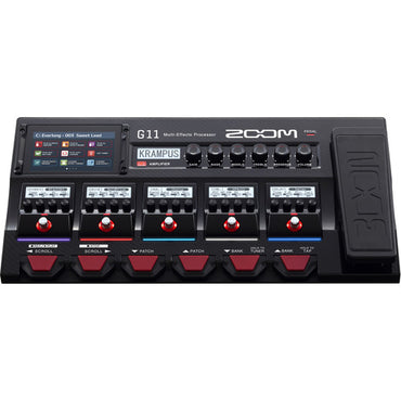 Zoom G11 Guitar Multi-Effects Processor with Expression Pedal, with Touchscreen Interface, 100+ Built in Effects, Amp Modeling, IR, Looper, Audio Interface for Direct Recording to Computer