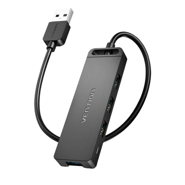 Vention USB 3.0 Hub 4-Ports 5Gbps High-Speed Transfer with LED Indicator Lamp, Smartphone Charging Support, Built-in GL3510 Chip (0.15M, 0.5M, 1M) | CHLB
