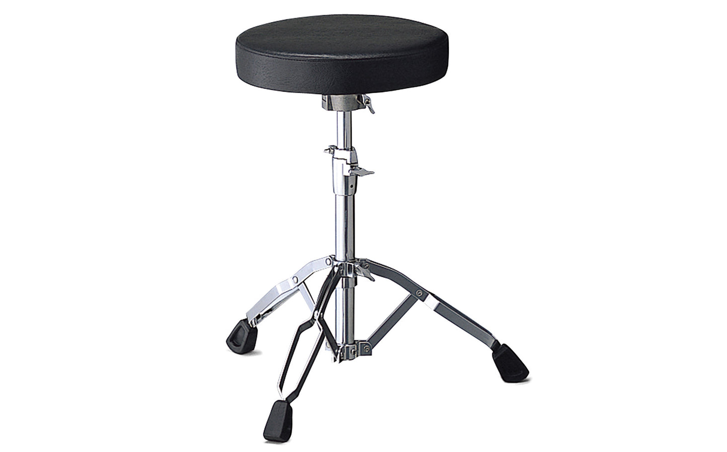 Pearl D790 Drum Throne Lightweight Vinyl Cover Seat with Double-Braced Tripod Legs Adjustable Chair Height 65cm Stop-Lock