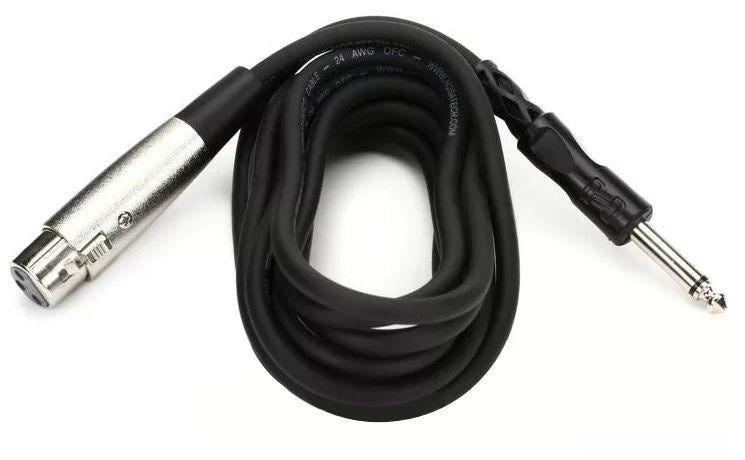 Hosa PXF-110 Unbalanced Interconnect Cable - XLR Female to 1/4-inch TS Male - 10 foot