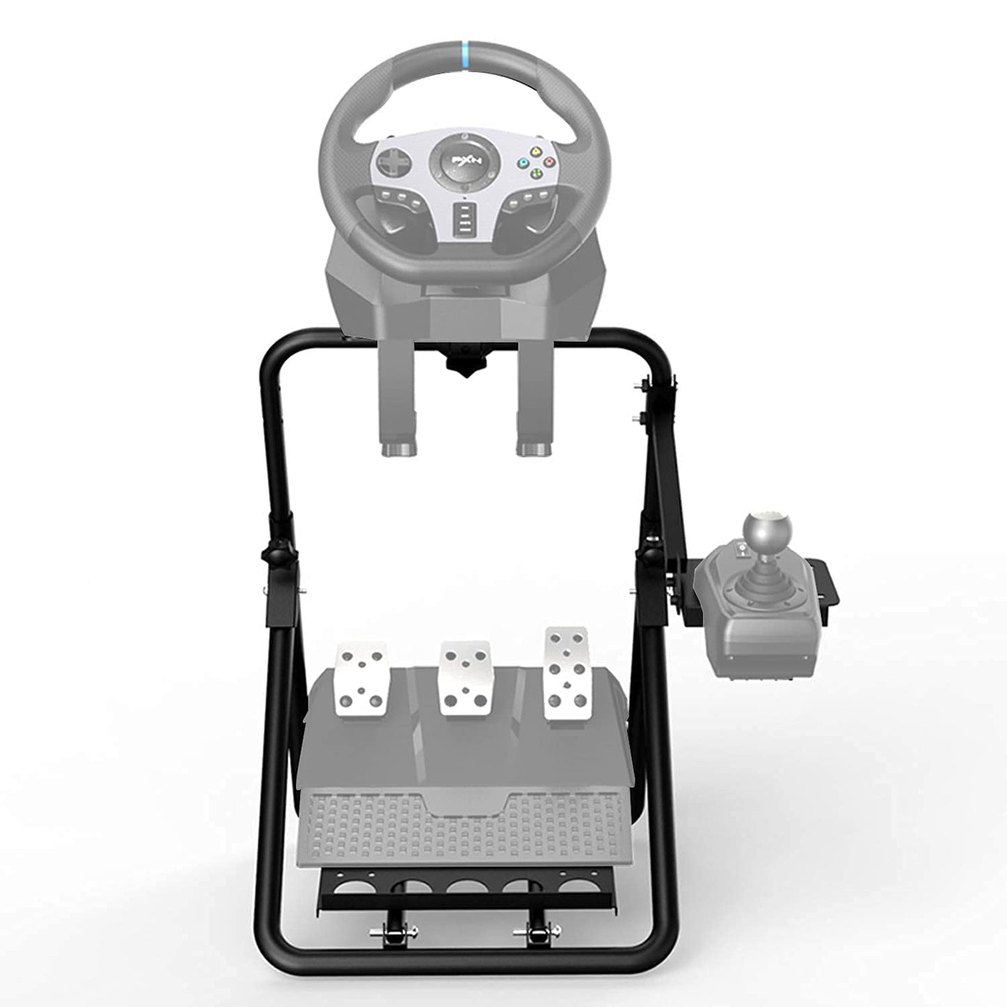 PXN A9 Gaming Racing Steering Wheel Foldable Stand Retractable 38cm Collapsible with Adjustable Wheel Pedal Angle