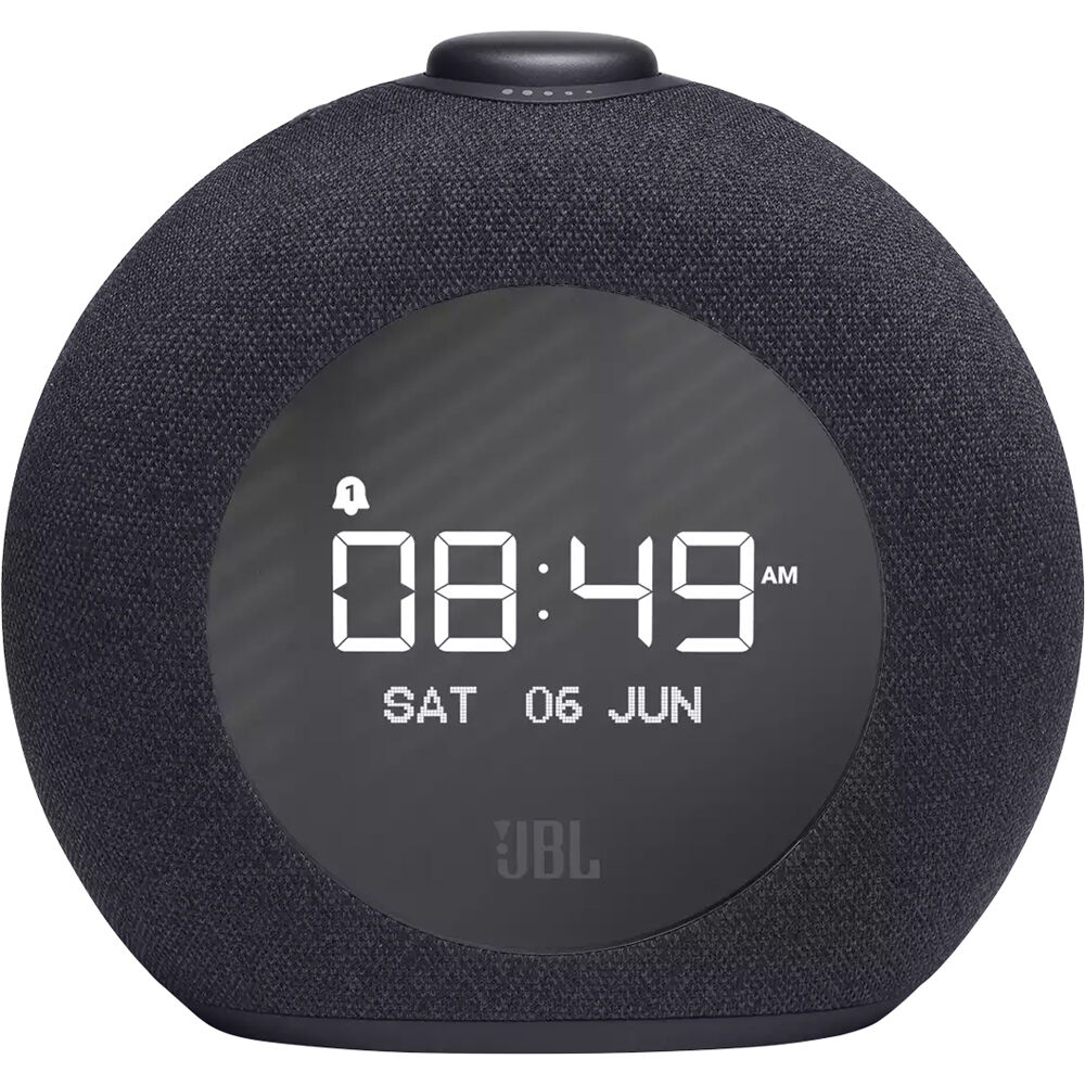 JBL HORIZON 2 Bluetooth Clock Radio Speaker with FM Tuner Dual Alarms LCD Display Ambient Light Battery Backup Two USB Ports