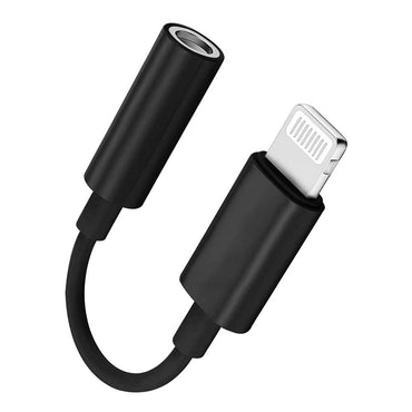 Godox GAC-IC6 3.5mm TRSS Female to Lightning Adapter Audio Cable (10.3cm) Headphone Jack Dongle Black