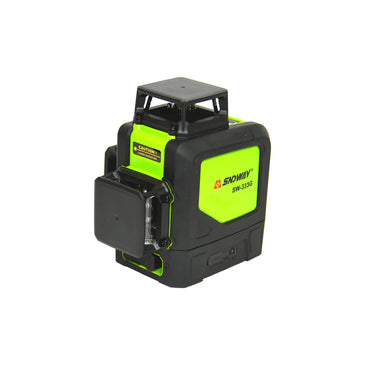 Sndway SW-333G 30M Laser Level Green Beam Vertical & Horizontal 3D/12 Lines High Precision Leveling Tool IP54 with Charger and Bag