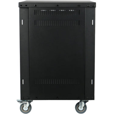 Samson SRK12 Universal Equipment 12 Rack Stand Heavy Duty Steel Construction with Caster Wheels, Fully Enclosed Sides