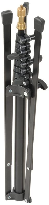 Manfrotto 5001B Aluminum Nano Light Stand, 5 sections, 6.2 feet, Black