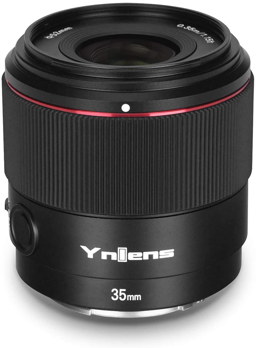 Yongnuo 35mm F2.0S DF DSM Auto Focus Wide Angle Prime Lens for Sony, F2 Large Aperture Full Frame APS-C for Sony E Mount Camera YN35MM