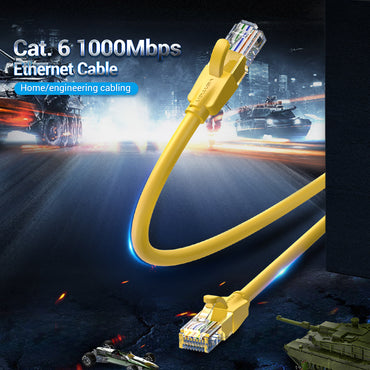 Vention CAT6 Ethernet Round Cable UTP 1000Mbps 250Mhz Lan Network Wire Cord for Internet Router PC Modem