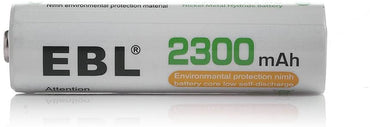 EBL LN-8111 Home Basic 1.2V AA 2300mAh NiMH Nickel Metal Hydride Rechargeable Batteries with Included Storage Case for Portable and Emergency Electronics (Pack of 4)