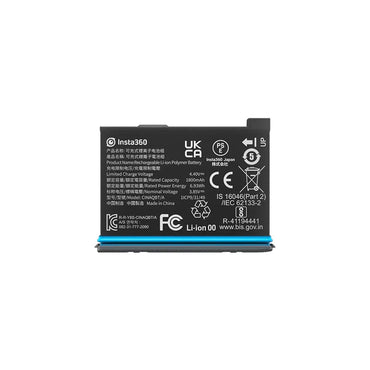 Insta360 ONE X3 1800mAh Li-ion Rechargeable Battery Replacement with Built-In Memory Card Storage