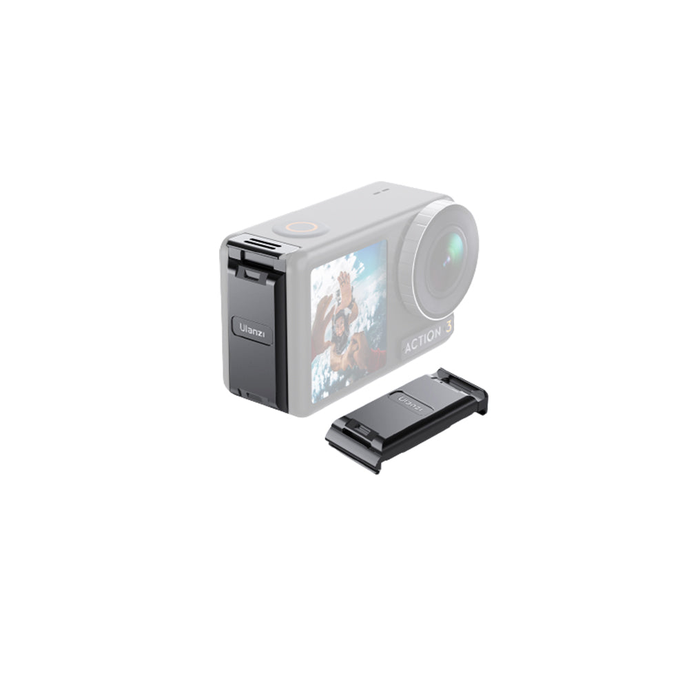 Ulanzi OA-16-A DJI Osmo Action Camera 3 Quick Release Metal Battery Cover for  Photography and Shooting