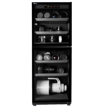 Eirmai 160L Electronic Digital Dry Cabinet Dehumidifying Box with 4 Detachable Compartments and Humidity Control- 160 Liters (MRD-188)