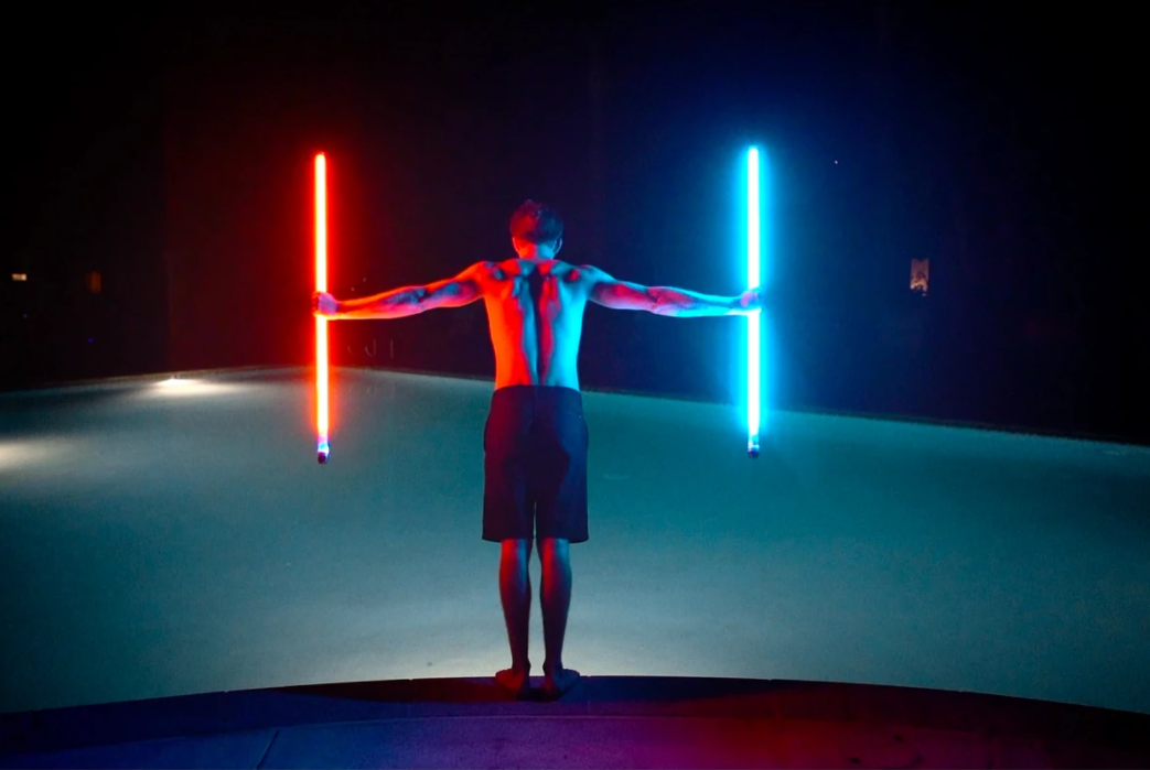 Luxceo P120 RGB Waterproof LED Light Wand 360 Degree Full Color Tube with Bluetooth App Control for Photo Video Studio