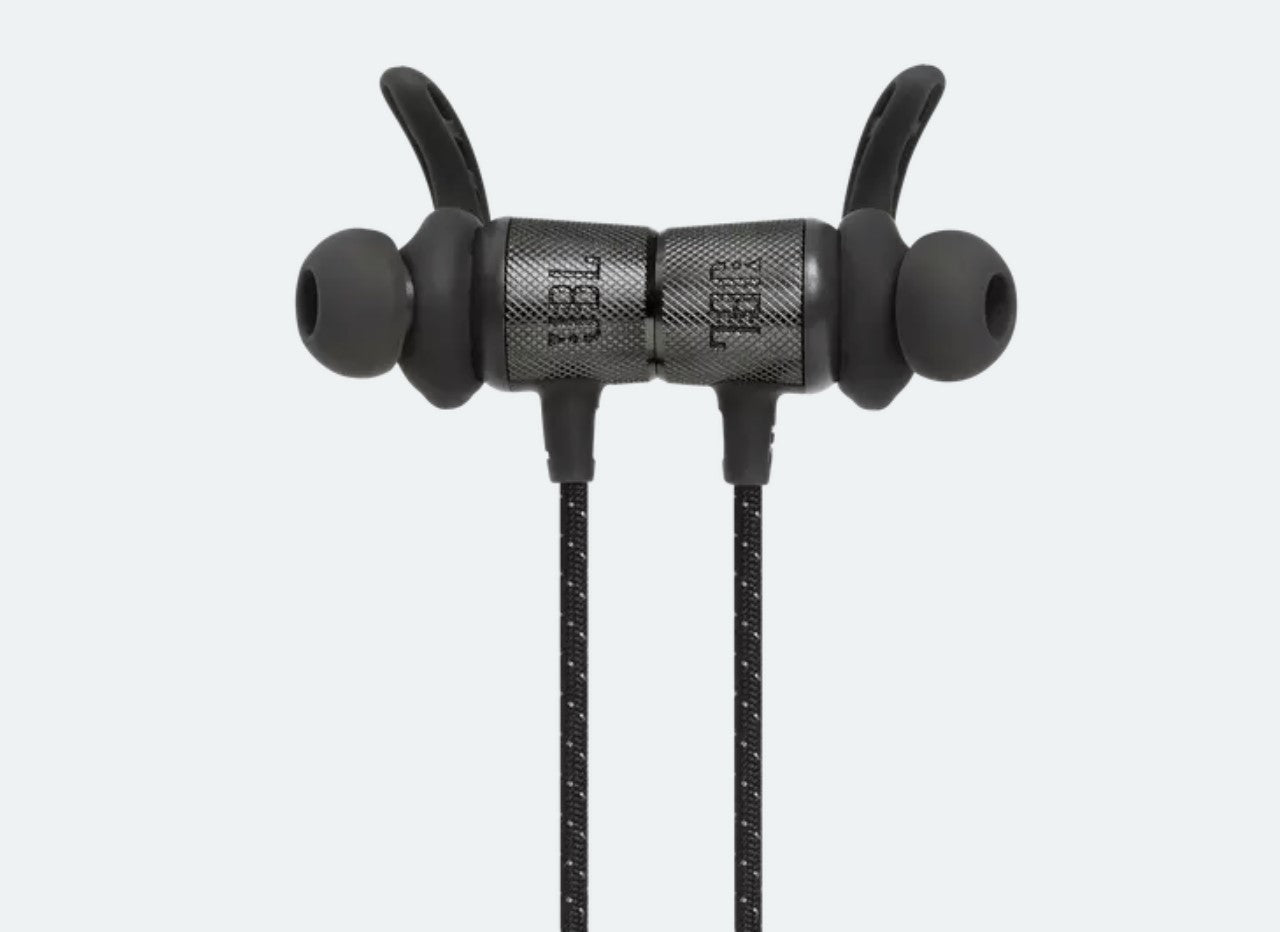 JBL UA Sport Wireless REACT Under Armour Bluetooth Earphones Waterproof IPX7 In-Ear Headphones up to 9 Hours Playtime (Black, White)