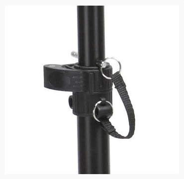 Samson SP100 Heavy Duty Speaker Stand with Adjustable Height up to 6' Feet Telescoping with Locking Latch