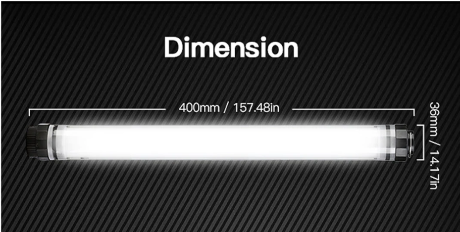 Luxceo P7RGB Pro Bluetooth Waterproof Video Light with 8 Lighting Modes and App Intelligent Control