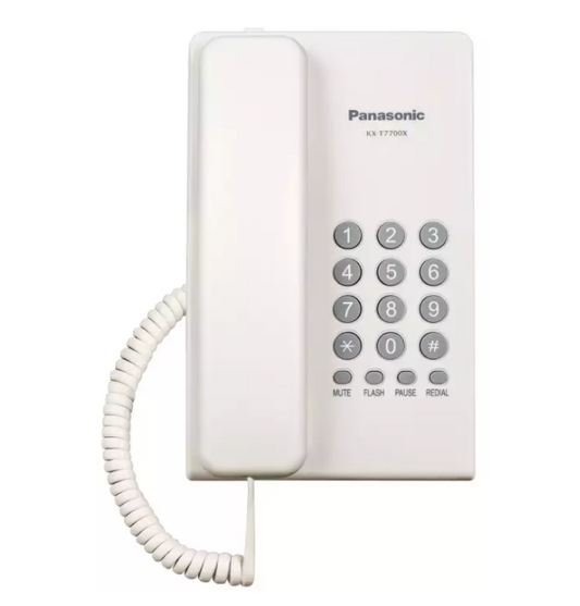Panasonic Corded Properietary Telephone (White, Black) | KX-T7700X