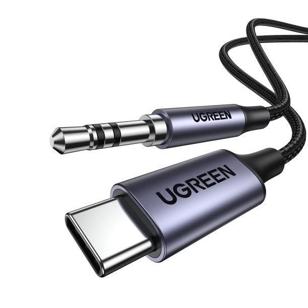 UGREEN USB-C Male to 3.5mm AUX Male High Fidelity Audio Cable with Nylon Braiding Cord for Smartphones and Music Players (1M) | 30633