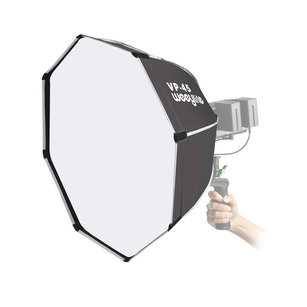 Viltrox VP-45 60cm Octagonal Umbrella Studio Light Softbox Diffuser with Soft Light Cloth and Carrying Case for Weeylite Ninja 200 and 300 LED Light