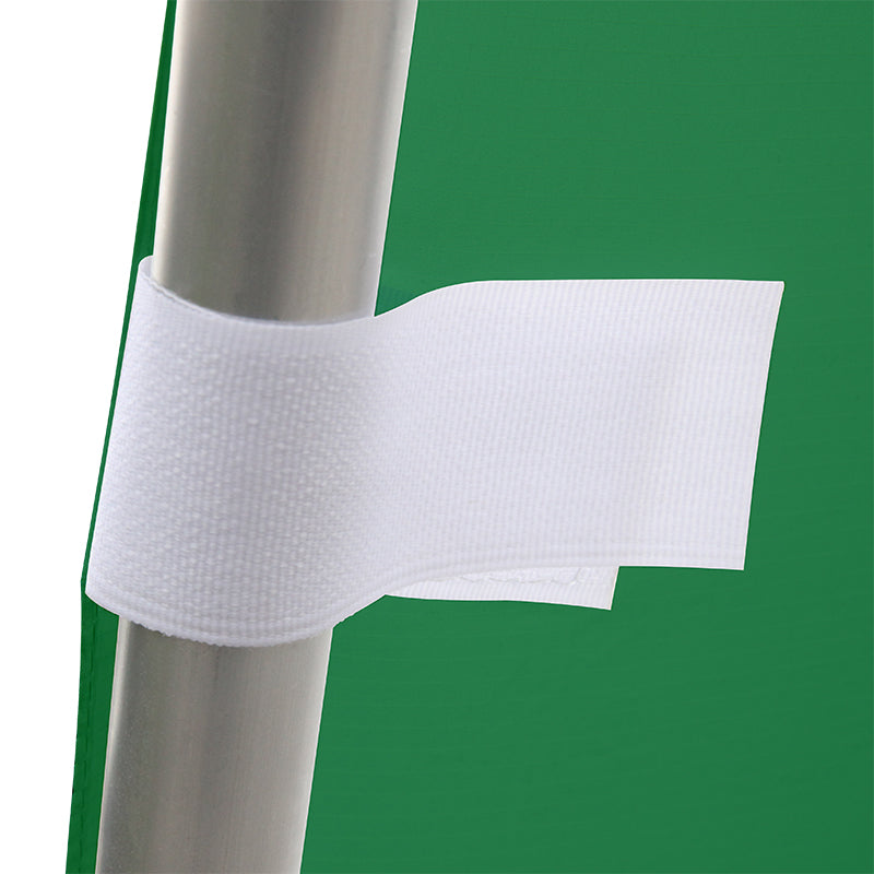 Pxel 2 x 2m Chroma Key Green Screen Square Background Backdrop Muslin Cloth Kit with Collapsible Stainless Steel Frame with Elastic and Velcro Fastening Straps for Live Video and Studio Videography | BG-FM2020