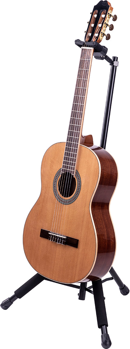 Hercules Stands GS415B PLUS Single Guitar Stand with Auto Grip System and Foldable Yoke