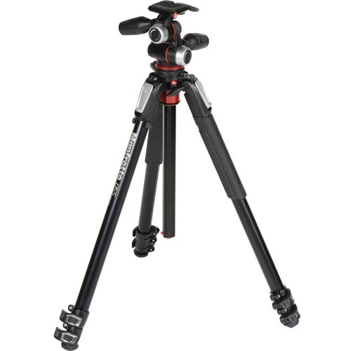 Manfrotto MT055XPRO3-3W Aluminum Tripod with 3-Way Pan-Tilt Head