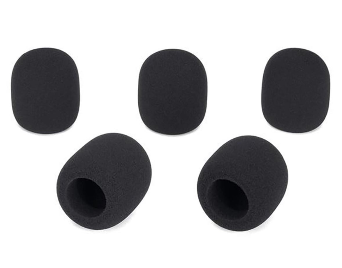 Samson WS1 Mic Windscreen Foam Microphone Sponge Cover 5-Pack
