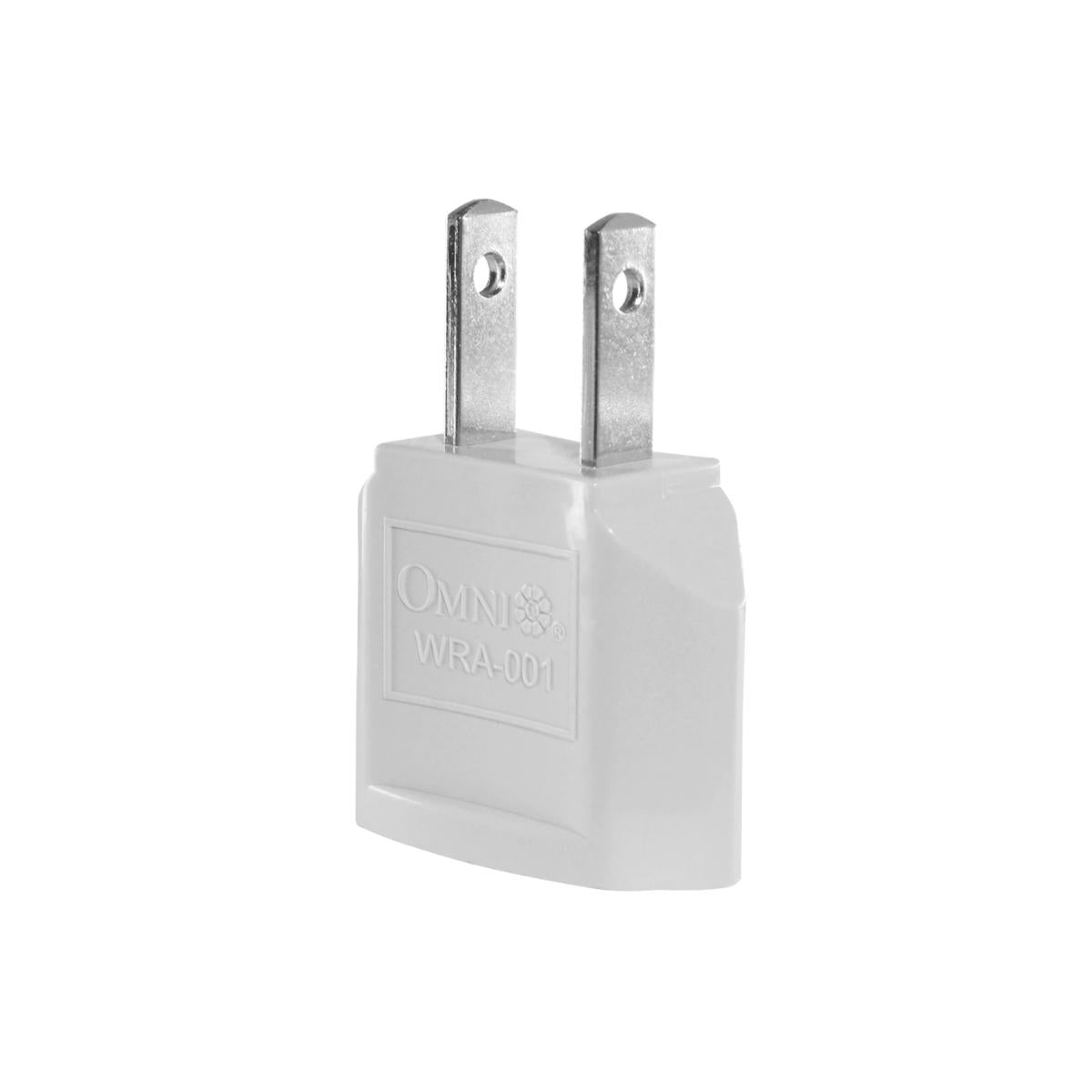 OMNI Regular Adapter EU Round Pin to US Flat Socket 6A 220V for Electronics and Appliances | WRA-001