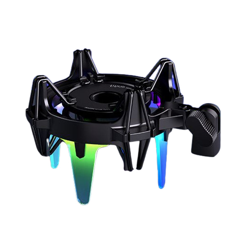 Fifine K651 USB Dynamic Cardioid Microphone Bundle with RGB Arm Shock Mount and Touch-Sensitive Button for Gaming, Recording, Live Streaming