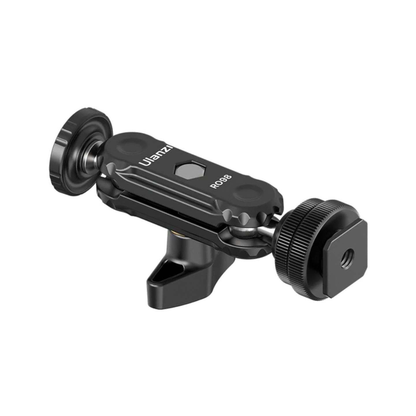 Ulanzi R098 Double Ball Head Joint with Cold Shoe Camera Mount and 1/4" Screw Port Dual Adapter for Fill Light, Monitor, Microphone