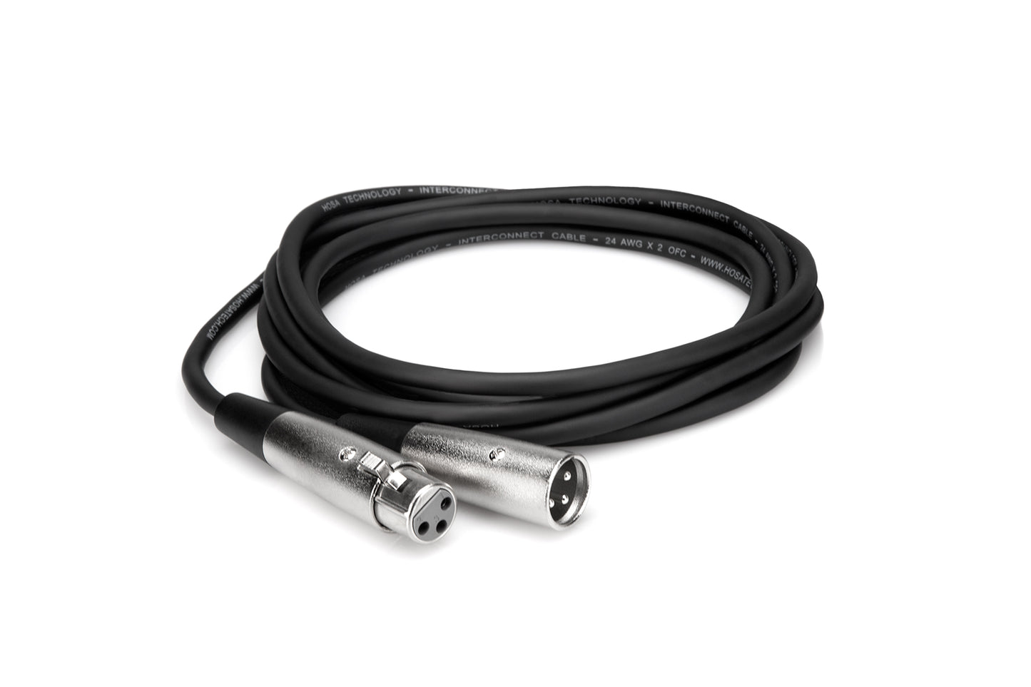 Hosa XLR-103 XLR3F to XLR3M Balanced Interconnect Cable, 3 Feet