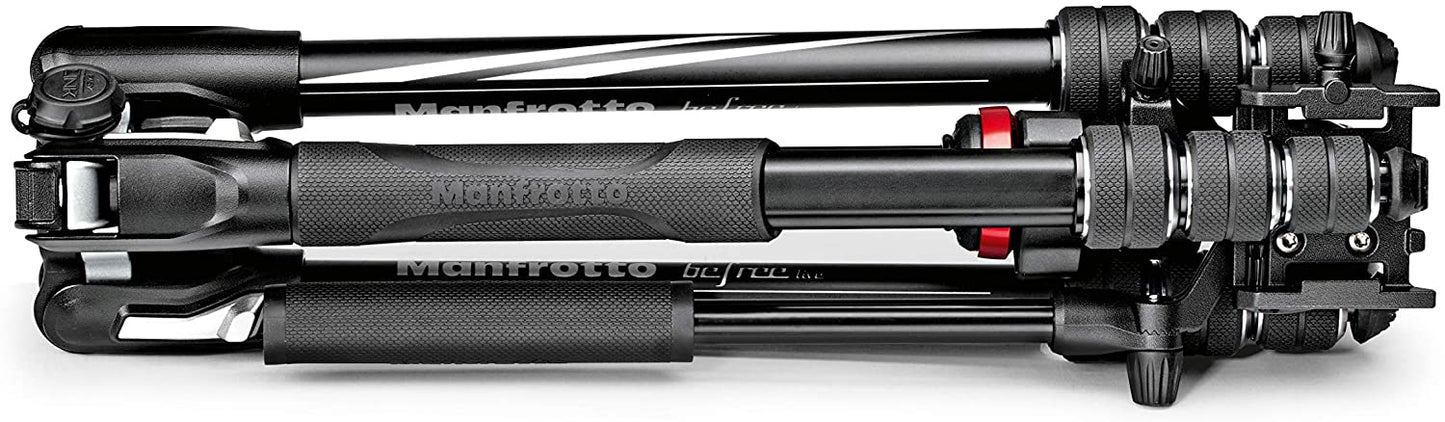 Manfrotto MVKBFRT-LIVE BeFree Live Aluminium Tripod Twist Leg Locks Video Head for Travelling, Vlogging, Photography