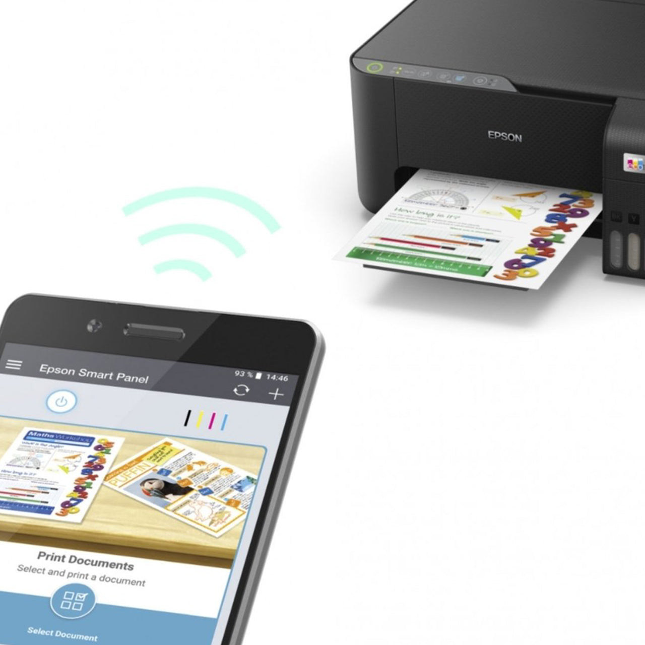 Epson EcoTank L3250 A4 Wi-Fi All-in-One Ink Tank Printer (Print Scan Copy) Wireless Heat-Free with 5760 x 1440 dpi, 33ppm
