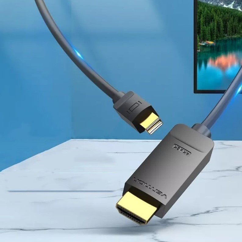Vention 4K/30Hz Mini DisplayPort to HDMI Cable Gold-plated DP Cable PC, TV, Monitor, Projector | HAHB