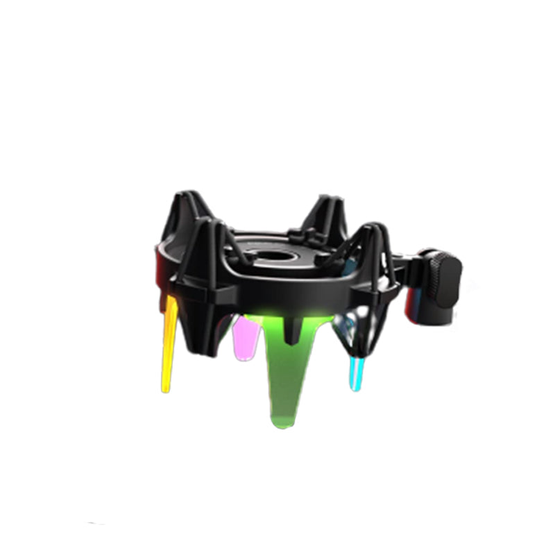 Fifine SK78 8" RGB Shock Mount Microphone Holder with 22mm Diameter Threads, Adjustable Knobs for Gaming, Recording
