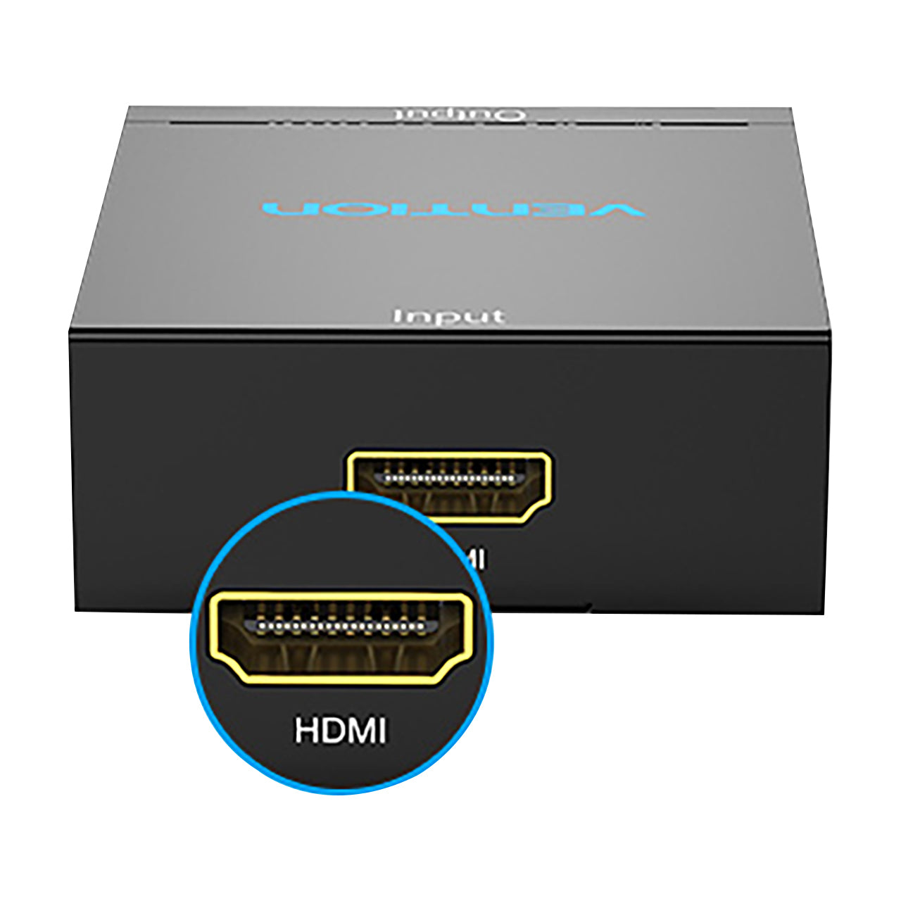 Vention HDMI to RCA Converter (Female to Female) 1080p 60Hz AV Audio Splitter Metal Adapter with PAL/NTSC Support (AEEB0)